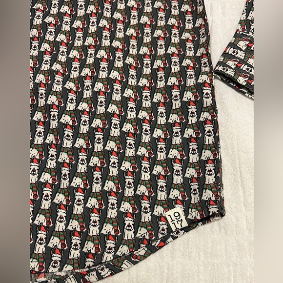 Sovereign Code Los Angeles 1917 Boys HOME ALONE Llama Design Dress Shirt & Tie 5 - Picture 4 of 8